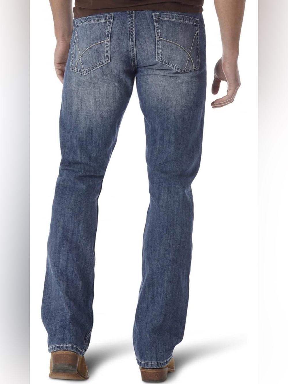 Wrangler Men's 20X 42 Vintage Bootcut Sorrel Jean Medium Blue Wash